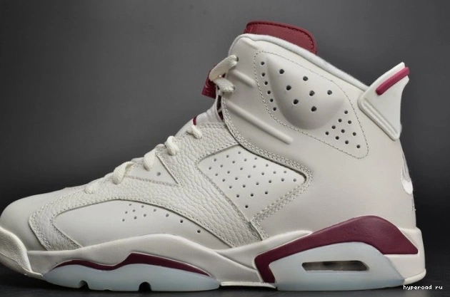 Jordan 6 Retro white 384664-116 Air Maroon 0815
